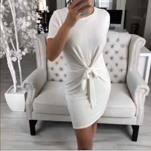 ekattire Pearl Tie Front Dress